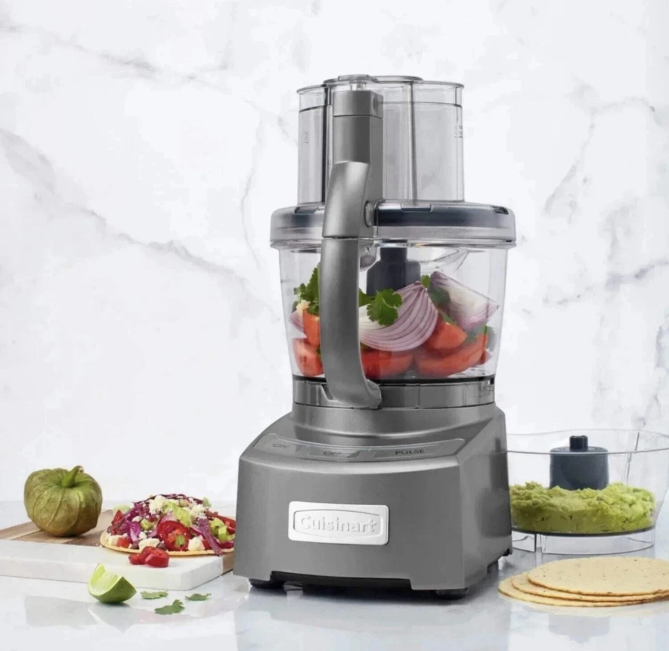 Cuisinart FP-12DCN Elite Collection 2.0 12-Cup Food Processor, Die Cast NIB - Image 1 of 4