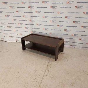 Vintage Couchtisch Couchtisch mit 2 Ablagen Italien 70er Jahre Design Original - Bild 1 von 5