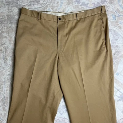 Pantalones chinos Brooks Brothers 346 Advantage Clark para hombre 44x32 (43x32) algodón tostado Foto 1 de 4