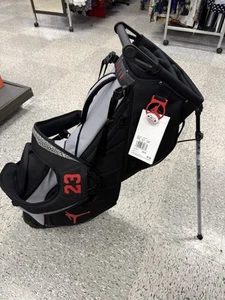 Jordan #23 Fade Away Carry Stand 6-Way Golf Bag Black Gray Red RARE NWT - Picture 1 of 5