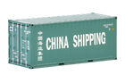 "China Shipping" 20Ft Container Turquoise 1/50 Diecast By Wsi Models 04-2036