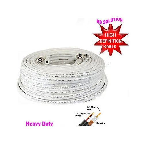 25foot x 4 Premade RG59 Combo Siamese Coaxial Cable HD CCTV Camera - Image 1 of 1