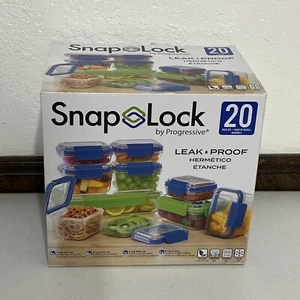 Juego de almacenamiento progresivo SnapLock 20 piezas multicolor SNL-20SETBBB nuevo - Imagen 1 de 3