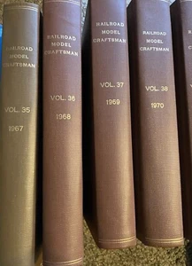 Railroad Model Craftsman Magazine lot Brown Books Pick Year 1967-1985 Trains - Picture 1 of 5