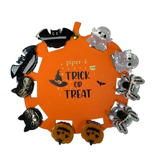 Piper K Trick Or Treat Halloween Medium Hair Clips Pumpkin Cat Bat Ghost Gothic - Picture 1 of 4