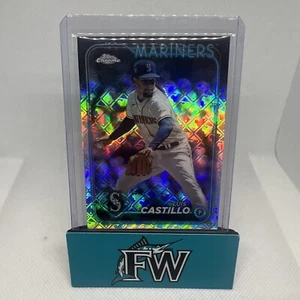 2024 Topps Chrome Logofractor SP Luis Castillo #129 Mariners - Picture 1 of 2