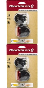 Blackburn 30 Lumen Locking Front and Rear Bicycle Light (Set of 2) - Picture 1 of 10