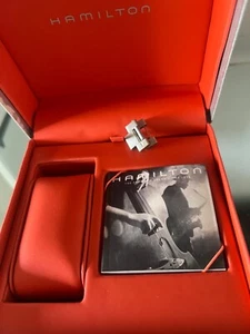 HAMILTON Caja De Reloj CHRONO Con Pulsera De Acero Manuales De GARANTÍA - Imagen 1 de 9