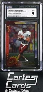 Drew Bledsoe 1993 Wild Card #SCR-8 Superchrome Red Hot Rookies Patriots CGC 9 - Picture 1 of 2