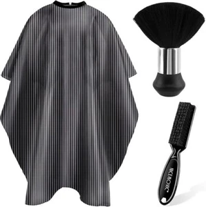 NICEMOVIC Haarschneide Friseur Umhang für Männer Frauen Kinder mit Hals Staubwedel Bürste... - Bild 1 von 3