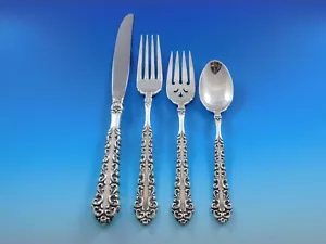 Venetian Scroll by Oneida Sterling Silver Regular Size Place Setting(s) 4pc - Picture 1 of 4