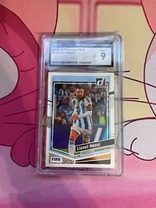 LIONEL MESSI 2023-24 DONRUSS FIFA #1 CGC 9 - Picture 1 of 2