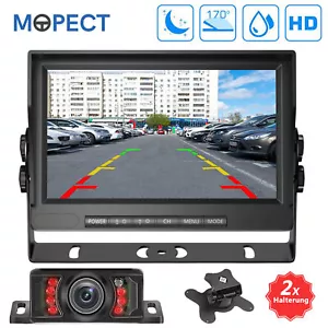 MOPECT Auto Nummernschild Funk Kabellos Rückfahrkamera Mit 7 Zoll HD LCD Monitor - Bild 1 von 12