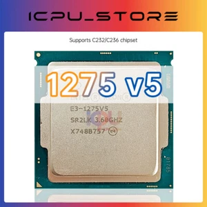 Intel Xeon E3-1275v5 SR2CT SR2LK 3.6GHz 4C / 8T 8MB 80W LGA1151 CPU E3 1275 v5 - Picture 1 of 3
