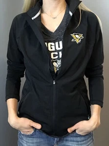 Pittsburgh Penguins Damen Wasserwaage Mondschwarz Vollreißverschlussjacke (S, M, L, XL) - Bild 1 von 5