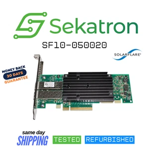 ♻️ Solarflare SF10-050020 Dual-Port 10GbE SFP+ PCIe Server Adapter ⚡Fast Ship - Picture 1 of 2