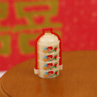 8pcs/Set Dollhouse Miniature Chinese wedding gift box Vintage Water bottle Mo Wa