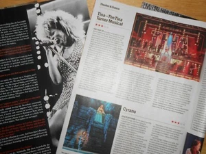 Tina Turner Musical Broadway played by Adrienne Warren, 2 Diff Magazine Articles - Picture 1 of 11