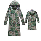 Jungle Camouflage Raincoat Outdoor Emergency Extended Windbreaker Raincoat
