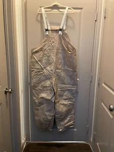 Frogg Toggs Mens Lightweight Weather proof Overall Bib Pants 2X Khaki/Tan - Picture 1 of 6