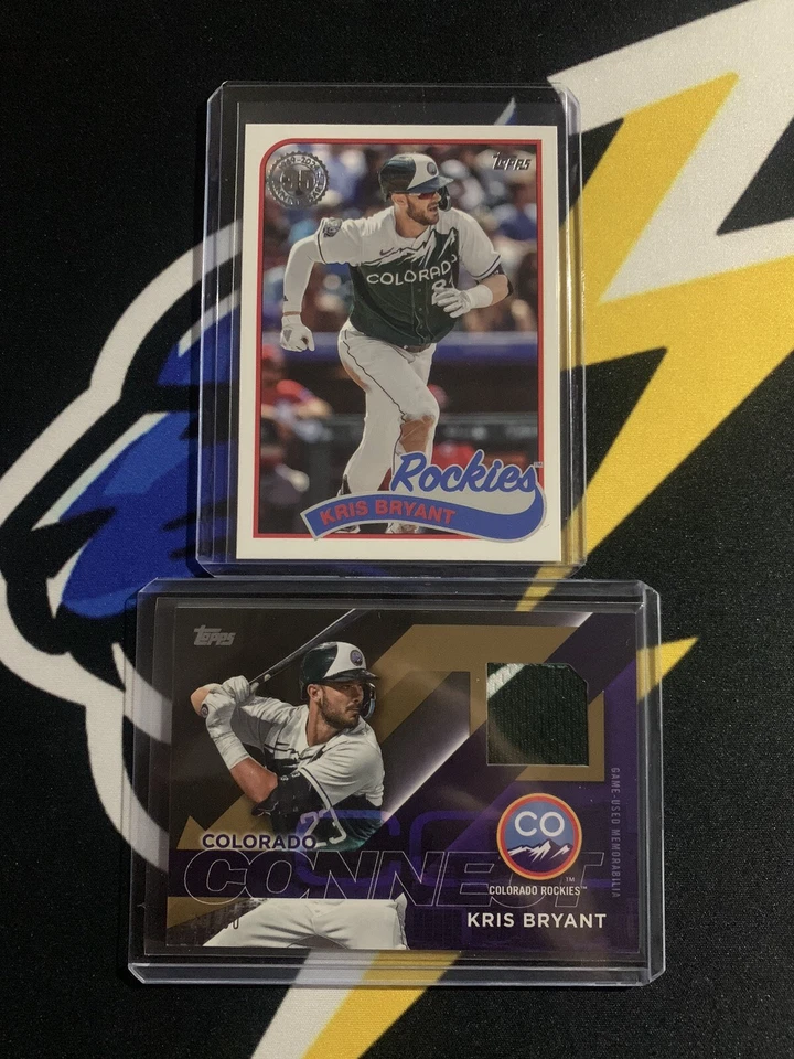 Kris Bryant 2024 Topps Series 1 1989 Insert #CC-KB Jersey Relic 20/50 GAME-USED - Image 1 of 1