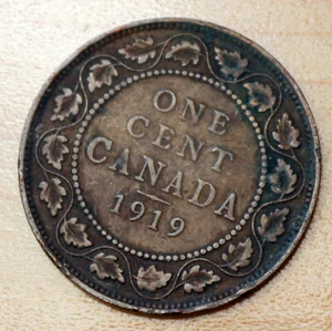 1919 Canada 1 Cent - Picture 1 of 2