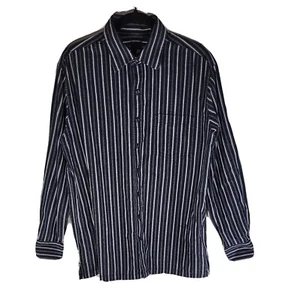 J Ferrar Men's Long Sleeve Shirt LT 16-16.5 Button Down Classic Fit Casual Gray - Picture 1 of 6