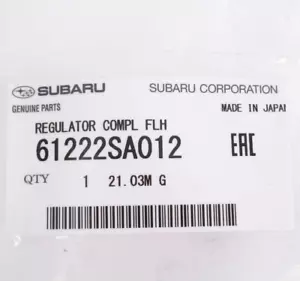 Genuine OEM Subaru 61222SA012 Driver LH Front Window Regulator 2002-08 Forester - Picture 1 of 6