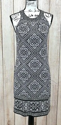 White House Black Market Halter Dress Size XS Geometric Reversible Print NWT - Image 1 of 4