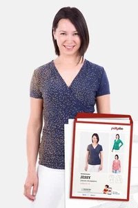 Schnittmuster Pattydoo Jessy Damen Wickelshirt Gr. 32-54 Papierschnittmuster - Bild 1 von 4