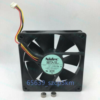 NIDEC D09T-12TS3 92X92X25MM DC 12V 0.55A  3pin Double Ball Cooling Fan - Image 1 of 2