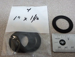 Pkg/4, 1" x 1/16" THIN EPDM Rubber Water Meter Gasket/Washer for 1" size meters - Picture 1 of 4