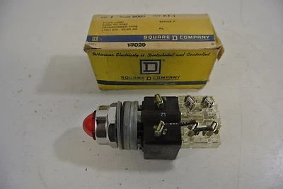 Square D Class 9001 Type KT-1 Pilot Light, Push To Test - Image 1 of 4