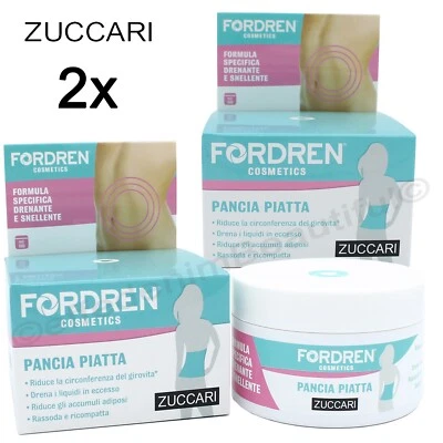 crema pancia piatta fianchi FORDREN ZUCCARI drenante rassodante snellente 2x