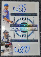 2021 National Treasures Dual Signatures Willson & William Contreras 1/1 Auto