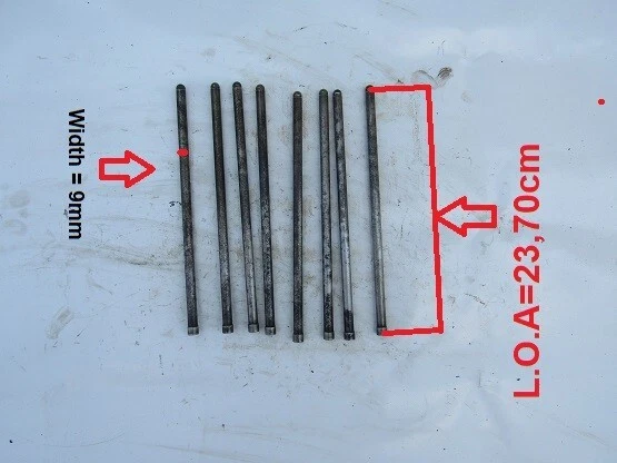 Varillas de empuje Toyota crown 5R gasolina 2,0cc usadas Foto 1 de 4