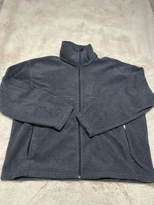 Columbia Giacca Pile Uomo Taglia 2XL Grigio Zip Finto Collo Comoda Escursionismo - Foto 1 di 5