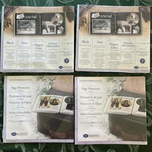 2 Pkgs Creative Memories 7x7 Black Refill Pages & 2 Pkgs Page Protectors - Picture 1 of 4