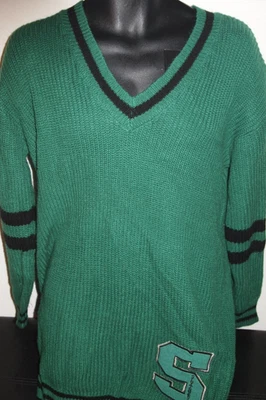 Harry Potter Slytherin 超大毛衣连衣裙刺绣厚针织 M 码 — 第 1/4 张图片