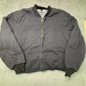 Workrite FR Jacke Herren 3XL durchgehender Reißverschluss isoliert Mantel Arbeitskleidung gesteppt blau HRC3 - Bild 1 von 11