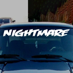 Nightmare Banner Decal - Windshield Strip Sticker - Picture 1 of 2