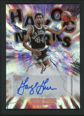 Autógrafos de George Gervin Auto Topps 2025 marcas de estragos Foto 1 de 2