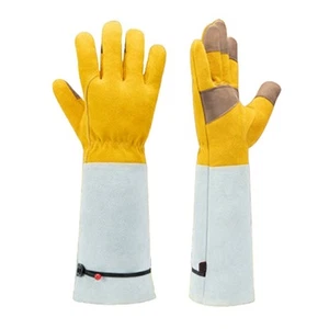 Handschuhe Aus Rindsleder, Gartenhandschuhe, Verlängerter Durchstich- und I9743 - Afbeelding 1 van 10