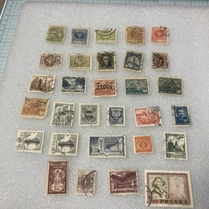 30 Antique/Vintage Poland USED/HR/Cancelled Stamps, 1870-1973; A DEAL- $1 Ships. - Picture 1 of 23