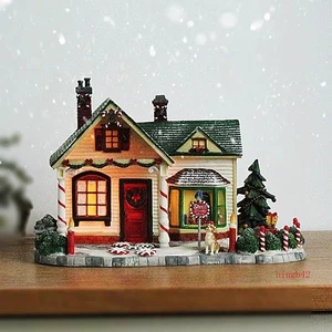 Resin House Building Christmas Desktop Ornaments Household Supplies Gift Toy - Foto 1 di 14