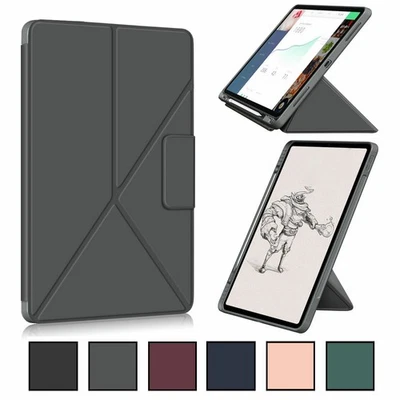 Folio Transformer Stand Leather Magnetic Smart Case Cover Pencil Holder For iPad - Image 1 of 4