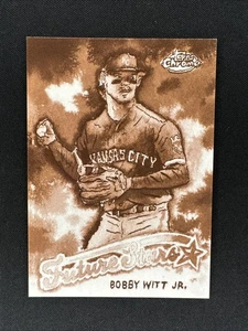 Bobby Witt Jr. /50 2025 Topps Shoebox Treasures Sepia by Andy Friedman #34 - Bild 1 von 2