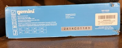 Gemini GEM-12USB Mezclador Compacto 12 Canales Bluetooth NUEVO En Caja Nunca Usado Foto 1 de 2