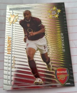 Shoot Out 2005/06 Thierry Henry Arsenal Chrome 5 Star Foil Card - Picture 1 of 2