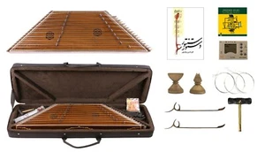 Quality  Santoor Santour Santur Dulcimer- Goldar with learning book and CD - Picture 1 of 5